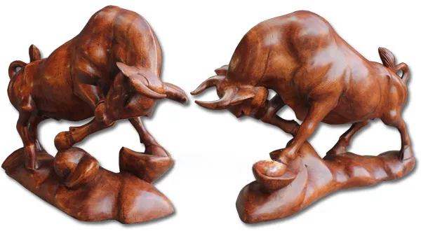 Деревянная фигурка ручной работы "Буйвол" с коричневой полировкой AM1195 - a  купить в интернет магазине Мебель из массива. Звоните +7 495 961-63-63 Мебель Индонезии