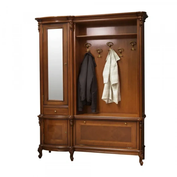 Прихожая "Фирензе" Орех 814-815  купить в интернет магазине Мебель из массива. Звоните +7 495 961-63-63 Прихожие